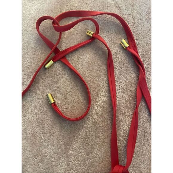 Laundry by Shelli Segal One Piece Lace Trim Red ( spice) Swimsuit Size M - Picture 5 of 13